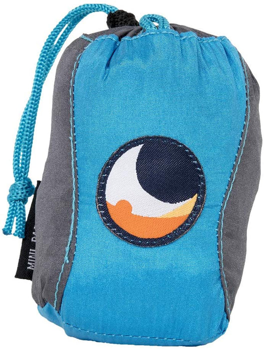 Ticket To the Moon Mini Backpack | Eco-Friendly | 28x42x15 cm | 15L Capacity (Aqua/Dark Grey)