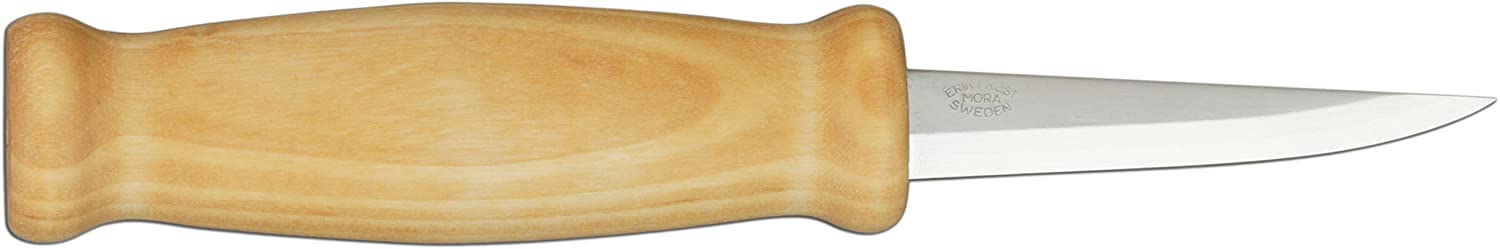 Morakniv Wood Carving 105 Knife with Laminated Steel Blade, 3.2-Inch
