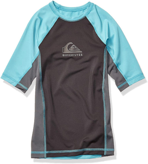 Quiksilver Boys' Big Backwash Short Sleeve Youth Rashguard 50+ Sun Protection