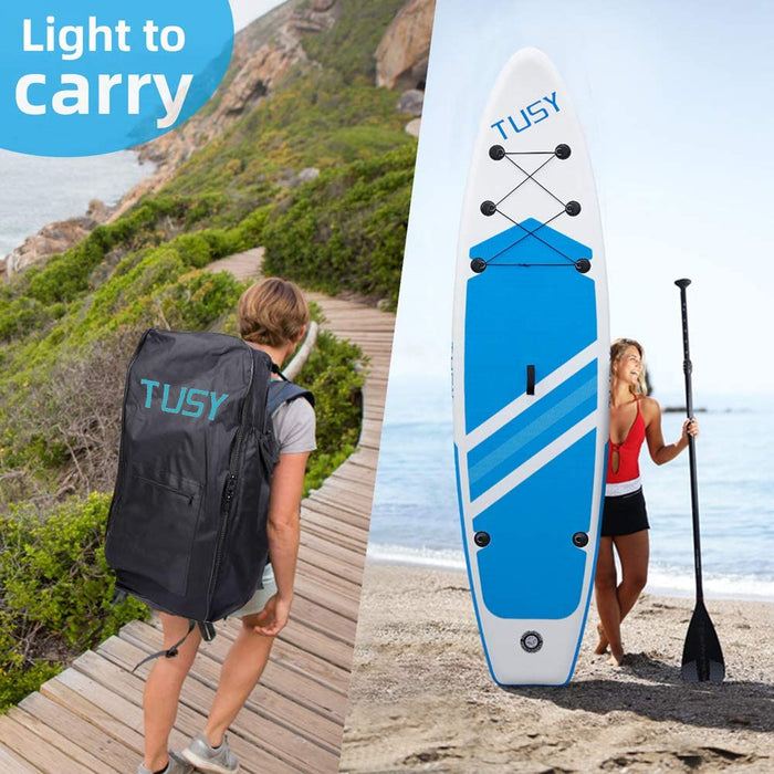 TUSY Inflatable Stand Up Paddleboards 10.6' with SUP Accessor...