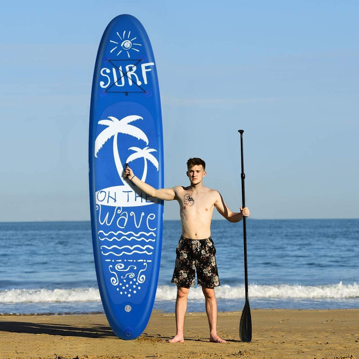 Goplus 9.8'/10'/11' Inflatable Stand Up Paddle Board, 6.5” Thick SUP with Premium Accessories and Carry Bag, Wide Stance, Bottom Fin for Paddling, Surf Control, Non-Slip Deck