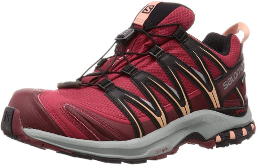 Salomon Women's Trail Running Shoes, XA Pro 3D GTX W, Deep Claret/Syrah/Coral Almond