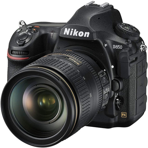 Nikon D850 FX-Format Digital SLR Camera Body w/AF-S NIKKOR 24-120mm F/4G ED VR Lens (International Model)