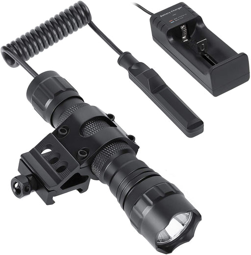 MARMOT Tactical Flashlight 1200 Lumens LED Light,Picatinny Rail Mount & Rechargeable Batteries & Remote Switch Included