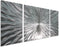 Statements2000 Silver Modern Metal Wall Art Sculpture by Jon Allen - Multi Panel Tryptych Home Décor, Vortex 3P