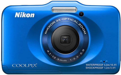 Nikon COOLPIX S31 10.1 MP Waterproof Digital Camera with 720p HD Video (Blue) (OLD MODEL)