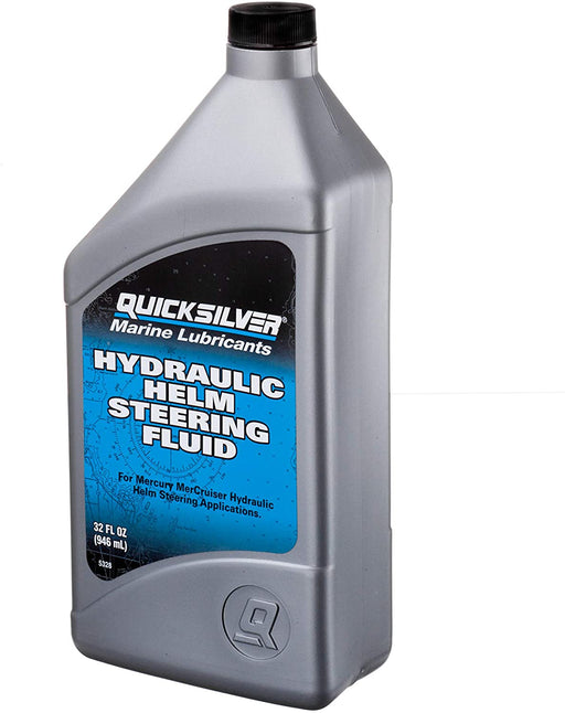 Quicksilver 858078Q01 Hydraulic Helm Steering Fluid - 32 Ounce Bottle