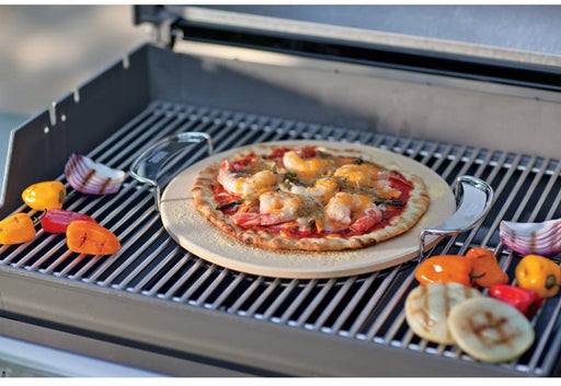 Weber Gourmet BBQ System 14 in. Pizza Stone with Carry Rack