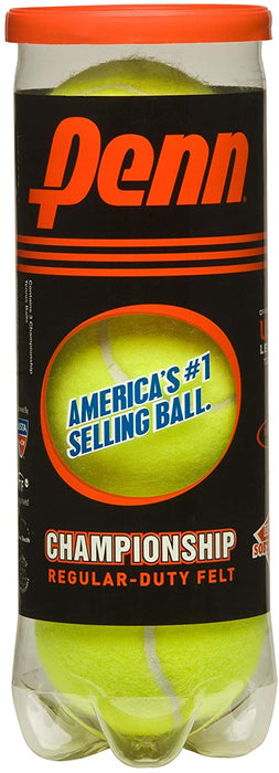 Penn Championship Tennis Balls - Regular Duty Felt Pressurized Tennis Balls
