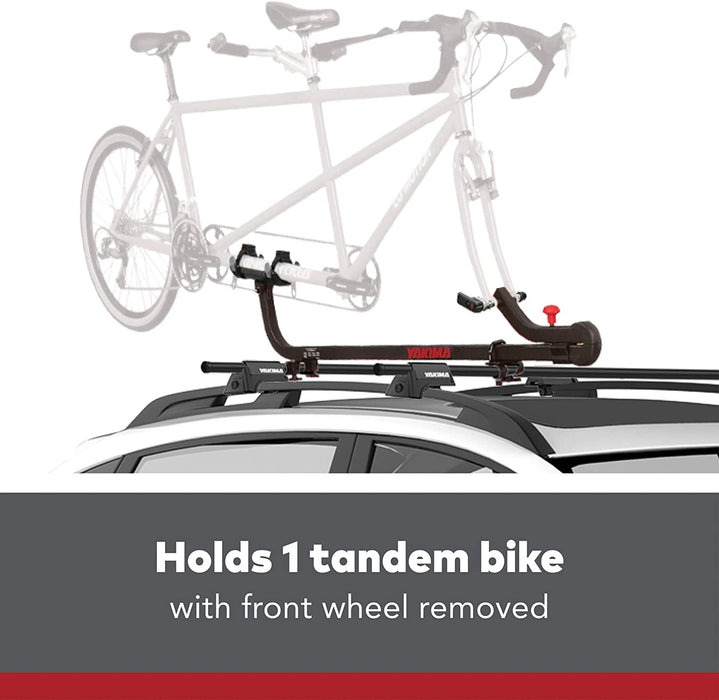 YAKIMA - Sidewinder Fork Mount Tandem Bike Carrier for Roof Racks, 1 Bike Capacity