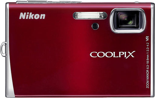 Nikon Coolpix S52 9MP Digital Camera Zoom with 3x Optical Vibration Reduction Zoom (Red)