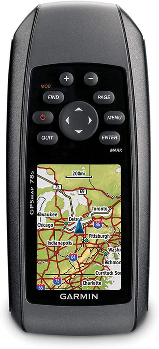 Garmin GPSMAP 78S Marine GPS Navigator & Universal Carrying Case 010-10117-02