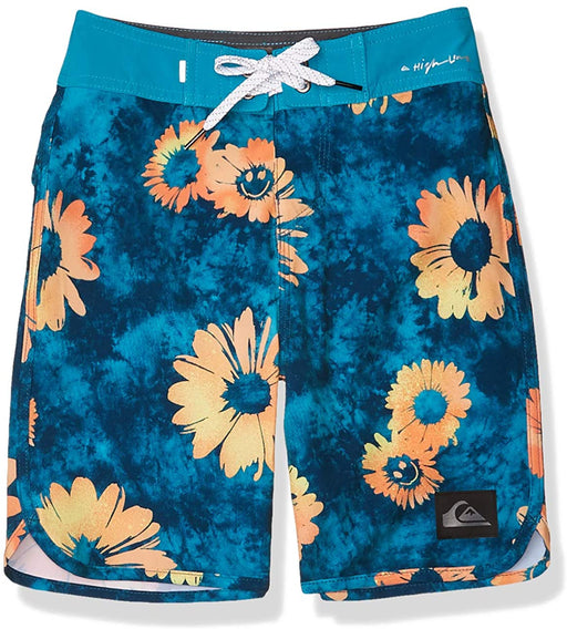 Quiksilver Boys' Big Highline Sprayed Daisy Youth 17 Boardshort Swim Trunk