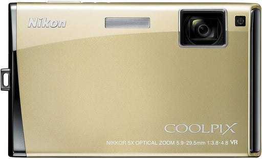 Nikon Coolpix S60 10MP Digital Camera with 5x Optical Vibration Reduction (VR) Zoom (Platinum Bronze)