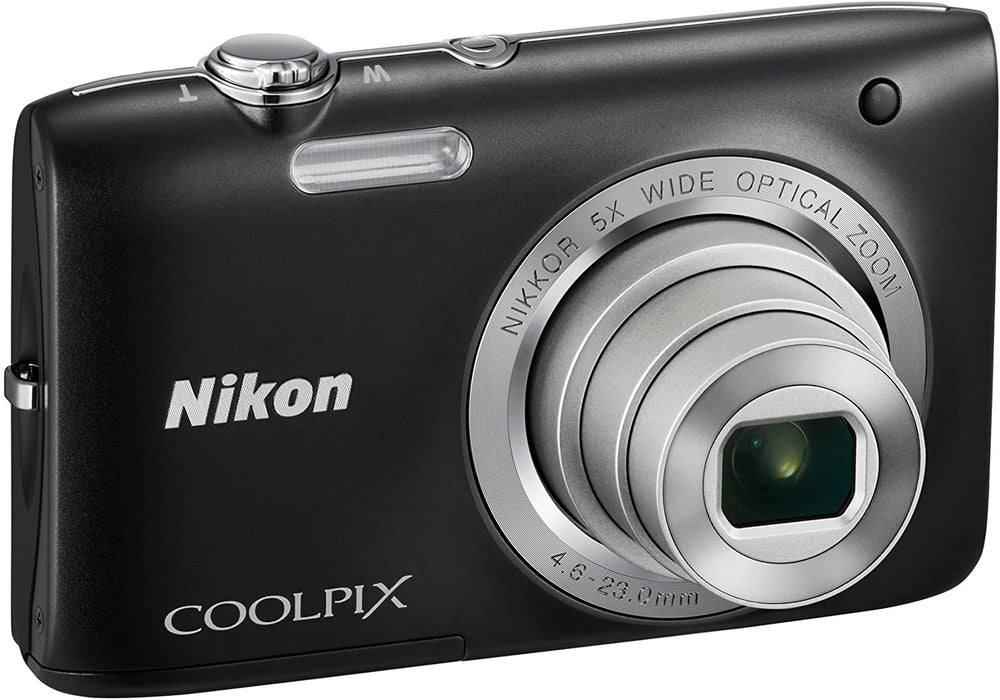 Nikon Coolpix S2800 Point and Shoot Digital Camera with 5X Optical Zoom (Black) International Version No Warranty