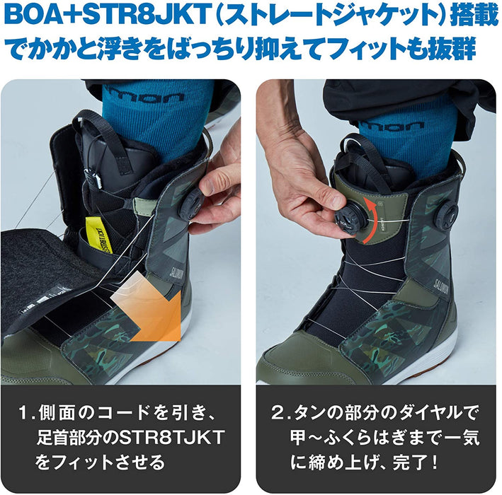 SALOMON Women's IVY BOA SJ Snowboard Boots (Ivy Boa SJ) 2019-20 Model Size 22.0cm~25.5cm, blue