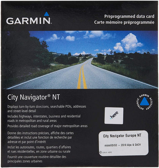 Garmin City Navigator 2016 Germany/Austria/Switzerland/Liechtenstein/Northern Italy/Eastern France Map microSD Card