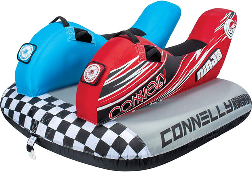 CWB Connelly Ninja Towable Tube, 2-Rider Side by Side, red/Blue/Black, One Size
