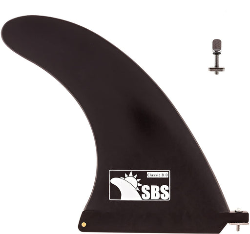 Santa Barbara Surfing SBS - 8 inch Longboard & SUP Single Fin - 8" Center Fin for Surfboard & Paddleboard