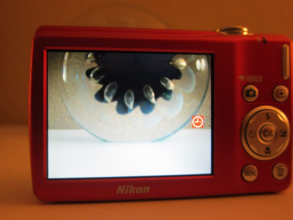 Nikon Coolpix S203 Digital Camera (Red)