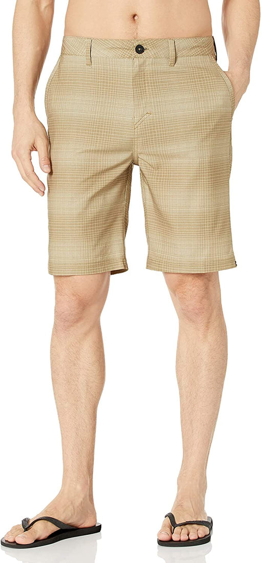 Quiksilver Men's Everyday Plaid Amphibian 21 Hybrid Short
