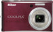 Nikon Coolpix S610 10MP Digital Camera with 4x Optical Vibration Reduction (VR) Zoom (Deep Red)