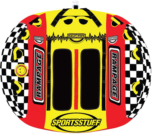 Sportsstuff Half Pipe Frantic | 1-3 Rider Towable Tube for Boating