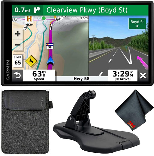 Garmin DriveSmart 55 W/Traffic 5.5" Display GPS Navigator Includes Case and Friction Mount