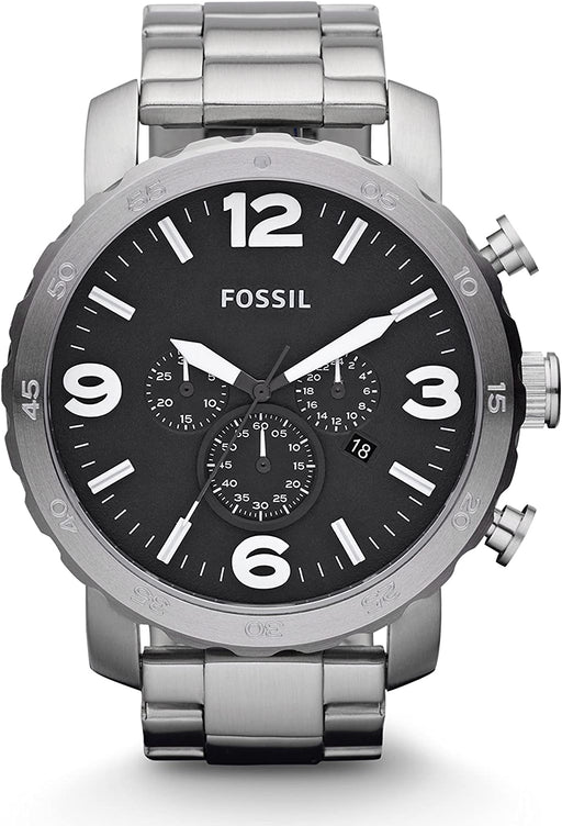 Fossil Men's Nate Stainless Steel Chronograph Quartz Watch