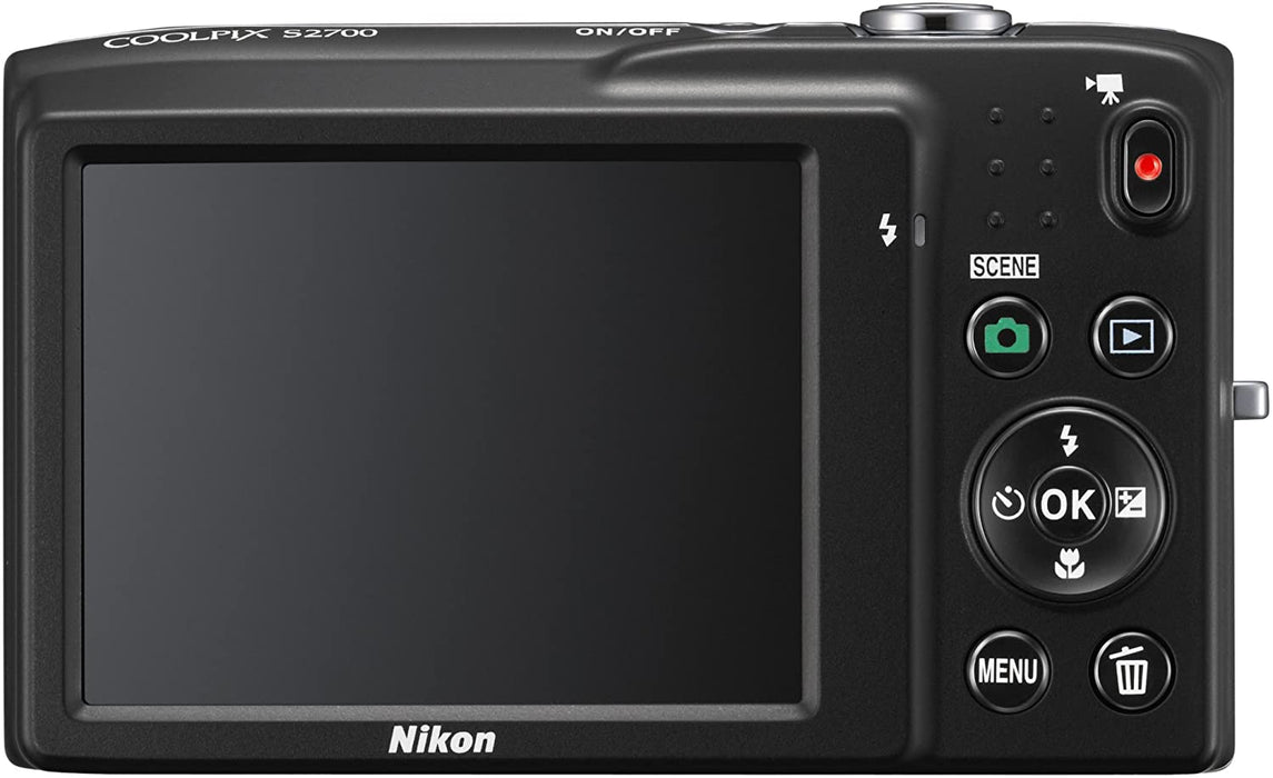 Nikon COOLPIX S2700 16 MP Digital Camera with 6x Optical Zoom and 720p HD Video (Decorative Pink)