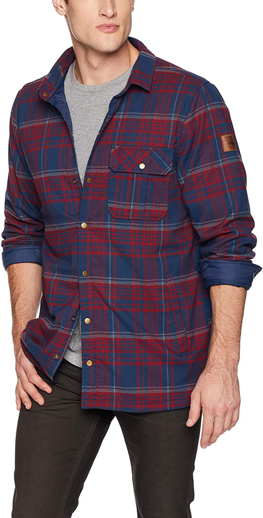 Quiksilver Men's Wildcard Plaid Reversible Flannel Jacket