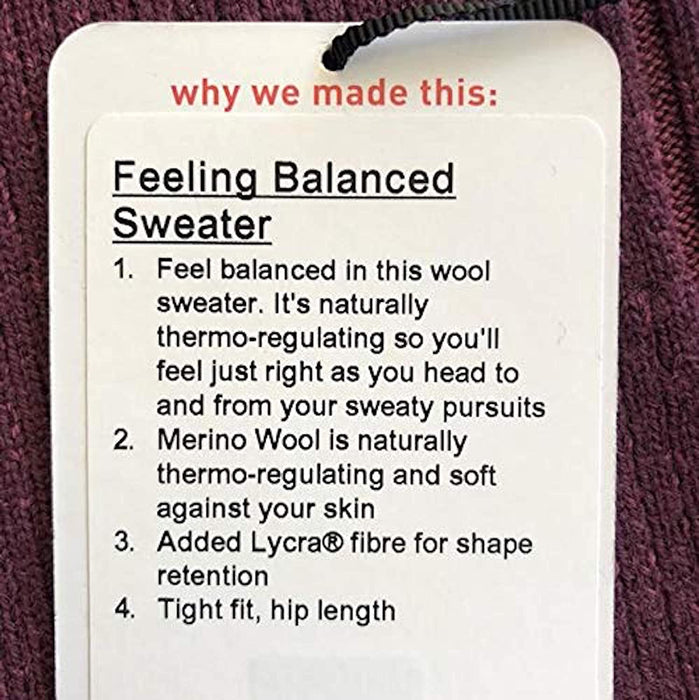 Lululemon Feeling Balanced Sweater - RDWO/SOMR