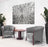 Statements2000 Silver Modern Metal Wall Art Sculpture by Jon Allen - Multi Panel Tryptych Home Décor, Vortex 3P