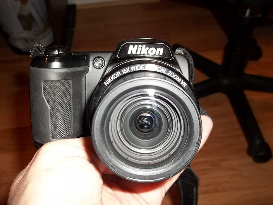 Nikon L105 12.1 MP Digital Camera with 15x Optical Zoom - Black