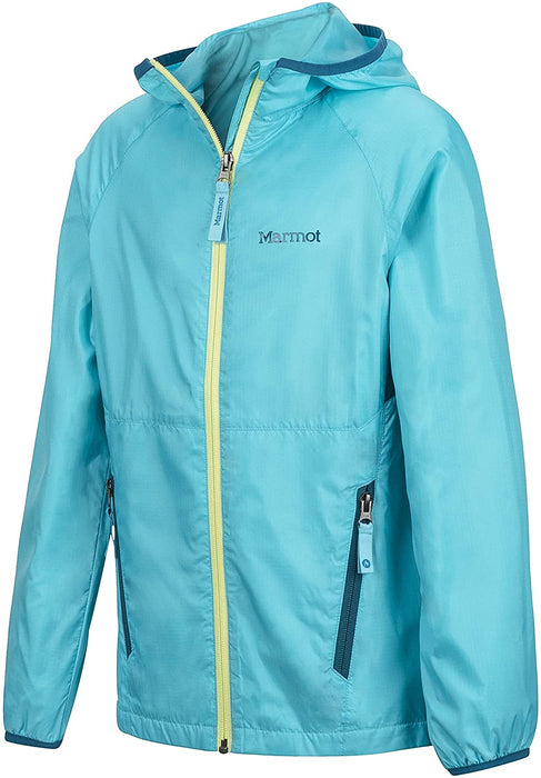 Marmot Girl's Ether Lightweight Hooded Windbreaker Jacket