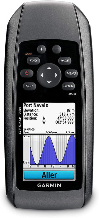 Garmin GPSMAP 78S Marine GPS Navigator & Universal Carrying Case 010-10117-02