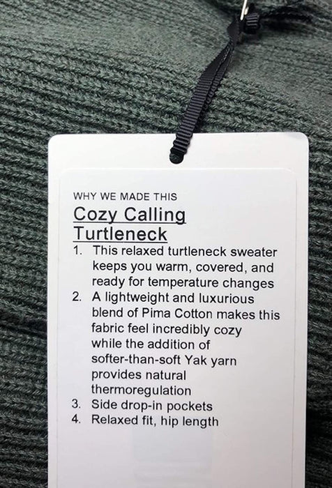 Lululemon Cozy Calling Turtleneck - HPTO (Heathered Pesto)