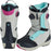 SALOMON Women's Snowboard Boots IVY BOA SJ BOA (Ivy Boa SJ Boa) 2020-21 Model L41129000 Rainy Day/Black/Aruba Blue 25cm