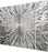 Statements2000 Silver Modern Metal Wall Art Sculpture by Jon Allen - Multi Panel Tryptych Home Décor, Vortex 3P