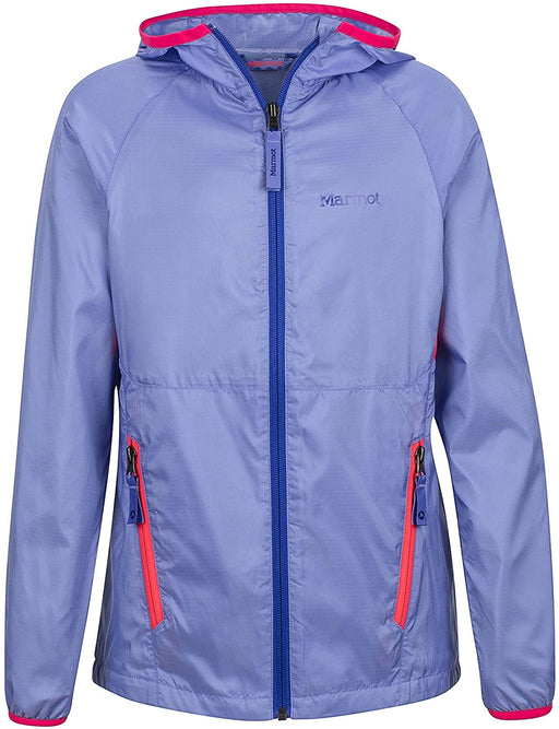 Marmot Girl's Ether Lightweight Hooded Windbreaker Jacket