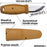 Morakniv Eldris Fixed-Blade Pocket-Sized Knife with Sandvik Stainless Steel Blade and Plastic Sheath 2.2-Inch.