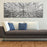 Statements2000 Silver Modern Metal Wall Art Sculpture by Jon Allen - Multi Panel Tryptych Home Décor, Vortex 3P
