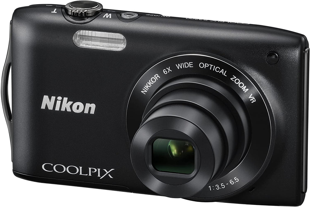 Nikon COOLPIX S3300 16 MP Digital Camera with 6x Zoom NIKKOR Glass Lens and 2.7-inch LCD (Black)