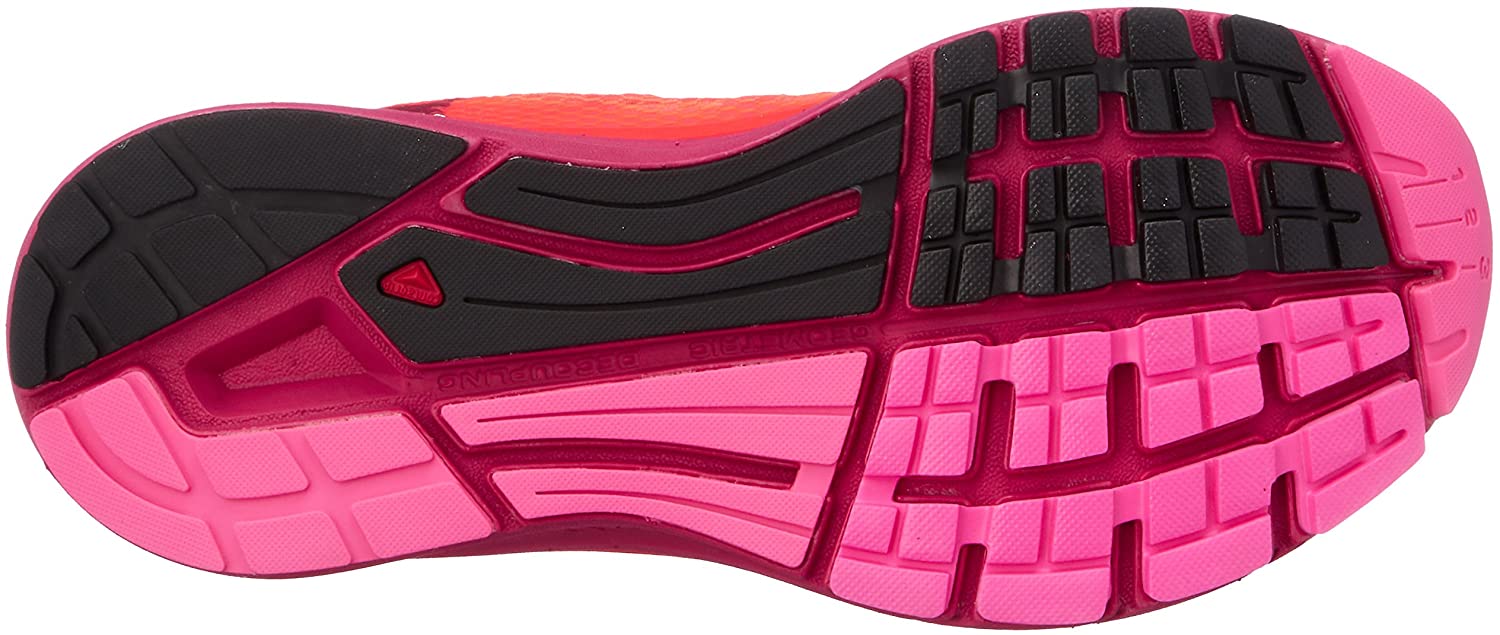 Salomon Women's Sonic Ra Max Fiery Coral/Cerise Pink Glow Ankle-High Mesh Road Running - 6.5M