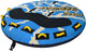 RAVE Sports Mega Storm Inflatable 1-4 Rider Towable Tube, blue, Three person (PV1812953)