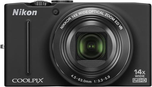 Nikon COOLPIX S8200 16.1 MP CMOS Digital Camera with 14x Optical Zoom NIKKOR ED Glass Lens and Full HD 1080p Video (Black) (Discontinued by Manufacturer)