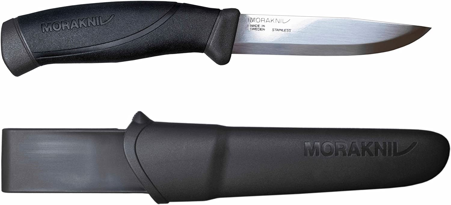 Morakniv Companion Fixed Blade Outdoor Knife with Sandvik Stainless Steel Blade