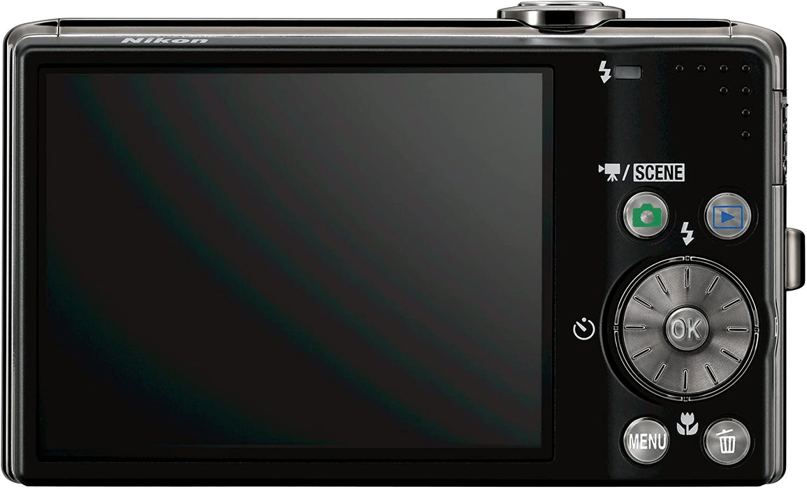 Nikon Coolpix S620 12.2MP Digital Camera with 4x Optical Vibration Reduction (VR) Zoom and 2.7 inch LCD (Jet Black)