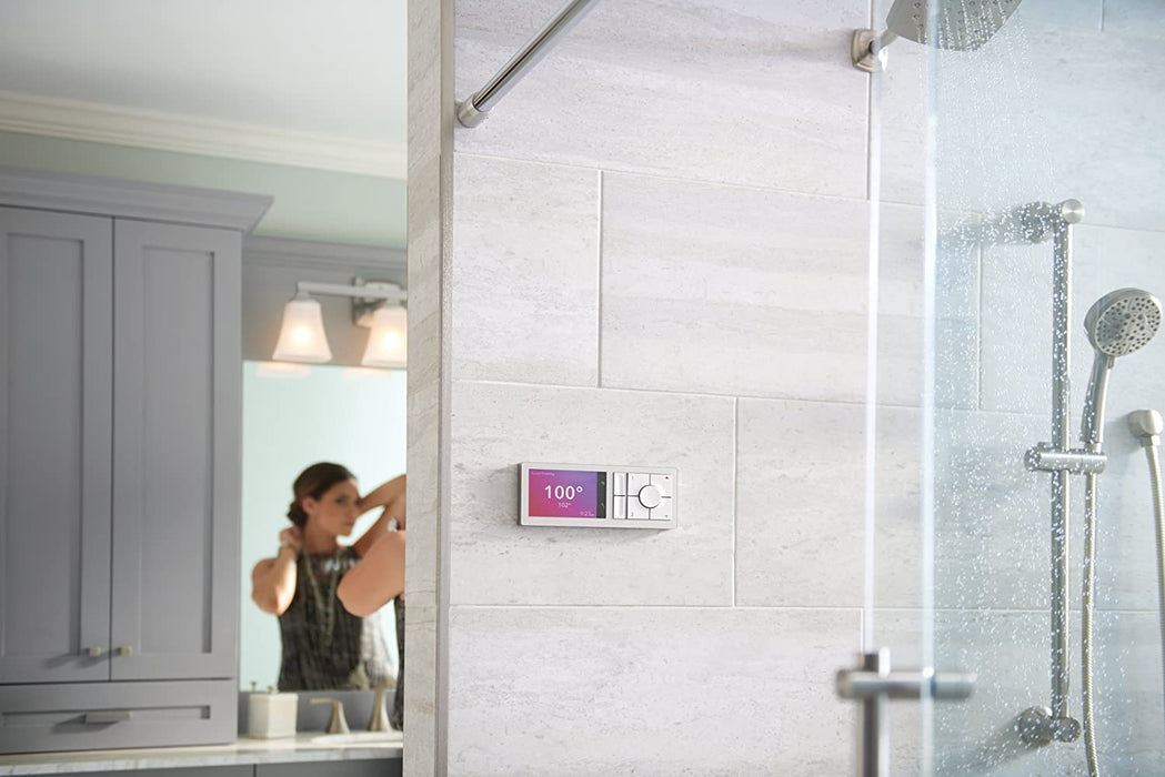 Moen TS3302BL U by Moen Shower Smart Home Connected Digital Bathroom Controller, 2-Outlet, Wall Mounted