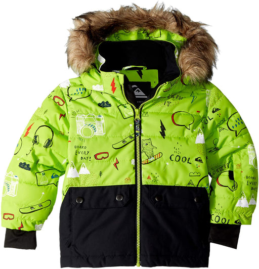 Quiksilver Boys' Big Edgy Kids 10K Grow System Snow Jacket
